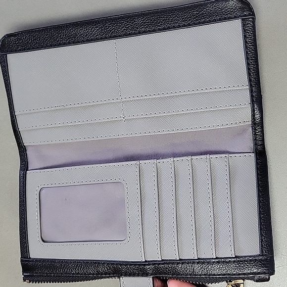 FOSSIL Wallet LAINIE Genuine Leather Black - Picture 7 of 10